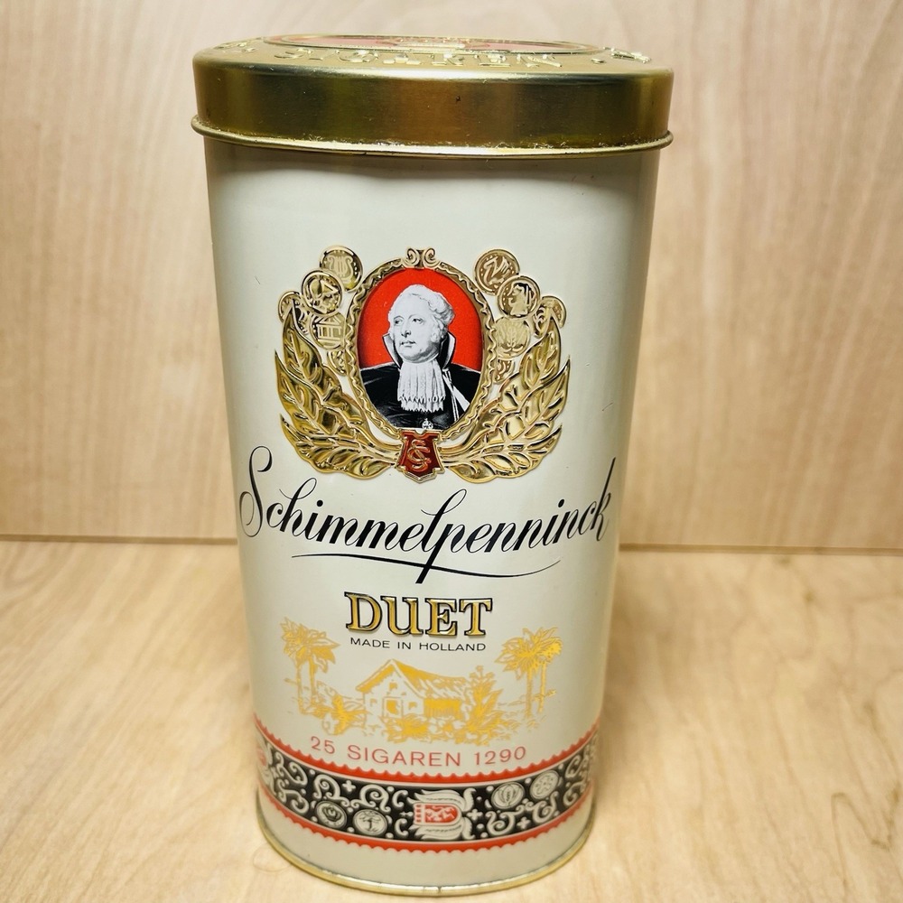 Vintage Collectible Schimmelpenninck Duet Oval Cigar Tin Made In‎ Holland